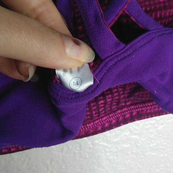 Ivivva by Lululemon reversible sports bra sz 14 - Picture 5 of 6